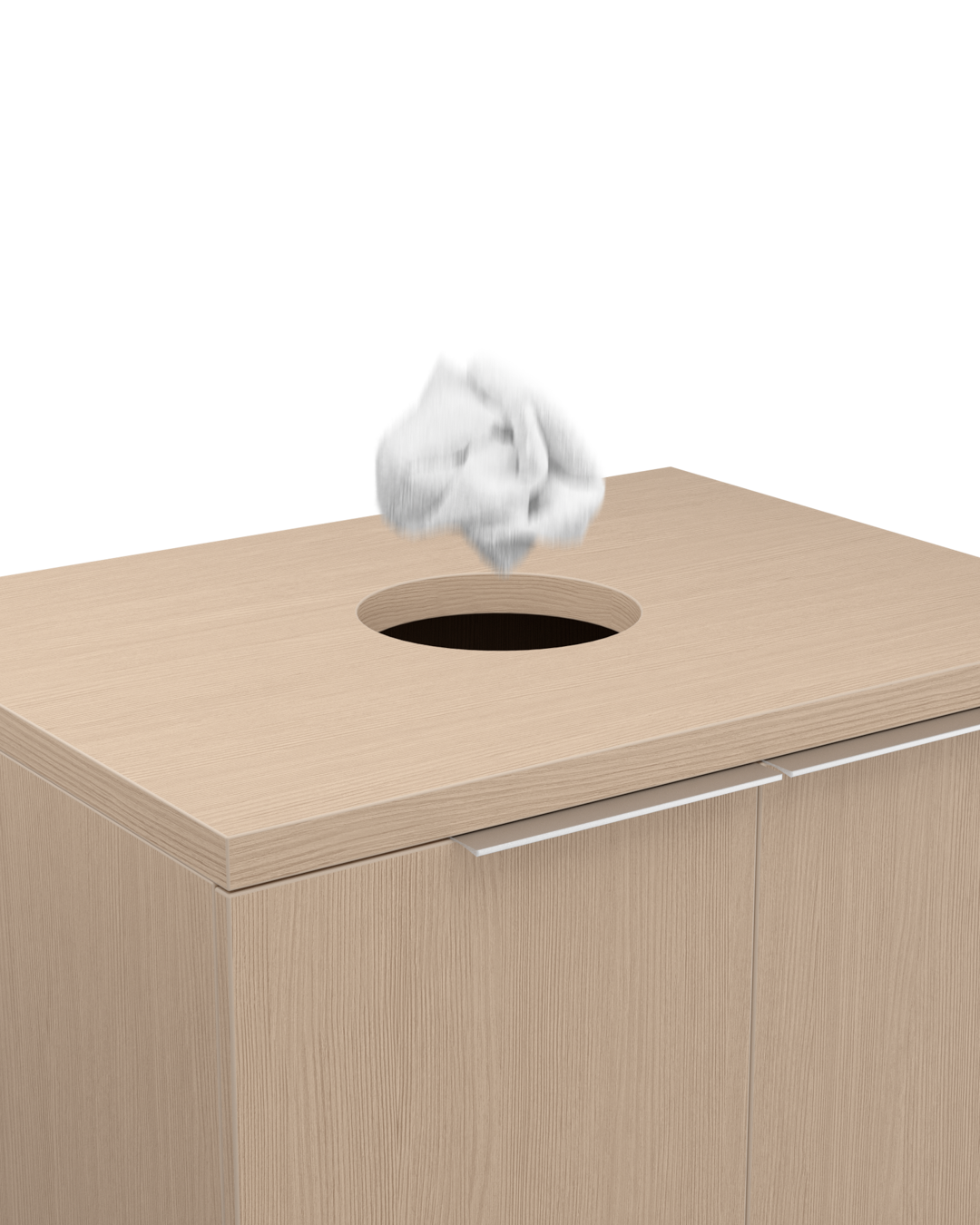 Colorbar towel basket - Wash cabinet in oak look - Cappuccino